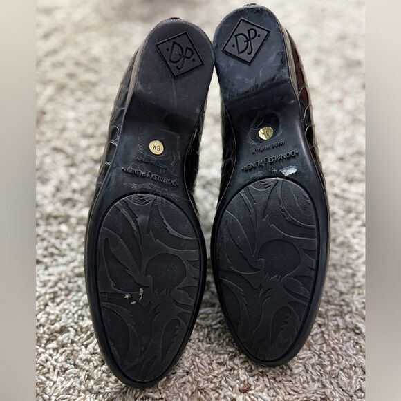 Donald Pliner Black Patent Leather Ankle Boots - Picture 4 of 5